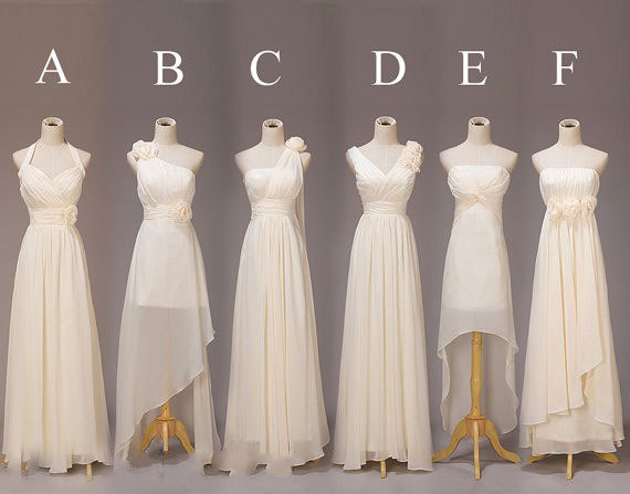 In Stock Long Chiffon Bridesmaid Dresses Plus Size 2015 Wedding Party Dress A Line Chiffon Hand Made Flower Custom Prom Dress